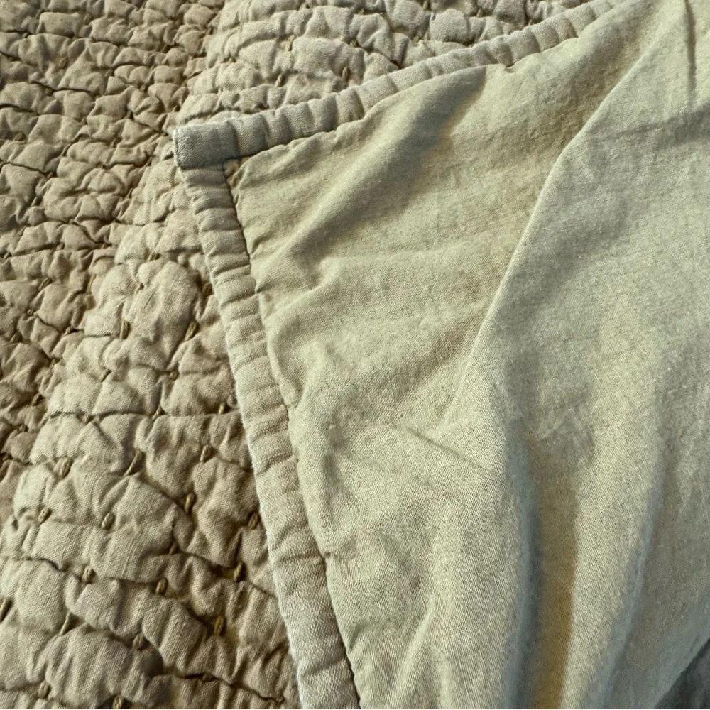 Quince European Linen Cotton Stitch Pillow Sham Set